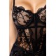 Body Mapalé en résille transparente à sequins - MAL8897BLK