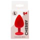 Plug rouge bijou cristal Large CHERRY - RY-069CRED