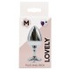 Plug bijou en aluminium bijou coeur violet Medium - RY-014PUR