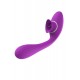 Stimulateur Clitoridien avec langue Vibromasseur Point G 2-en-1 DISA Violet Cœur Ardent - WS-NV025