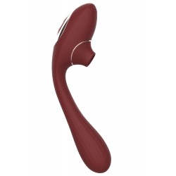 Stimulateur Clitoridien Vibromasseur Point G 2-en-1 DINA Bordeaux - WS-NV017WIN