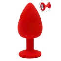 Plug rouge bijou cristal Large CHERRY - RY-069CRED