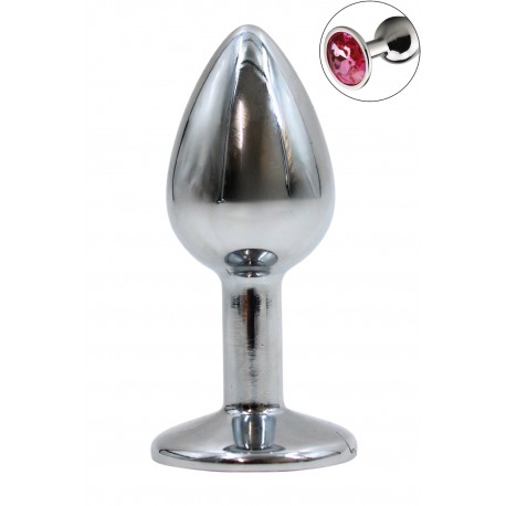 Plug bijou en aluminium bijou rose Small - RY-001PNK