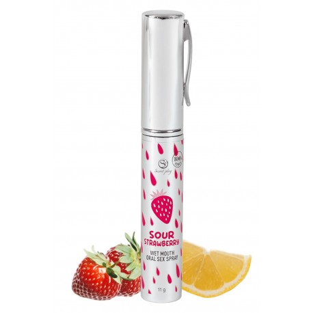 Spray Sexe Oral Fraise Acidulée Bouche Humide 11gr Secret Play