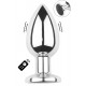 Plug vibrant acier inoxydable anal taille M avec télécommande, USB - RY-207-M