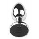 Plug vibrant acier inoxydable anal taille M avec télécommande, USB - RY-207-M