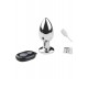 Plug vibrant acier inoxydable anal taille M avec télécommande, USB - RY-207-M