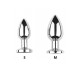 Plug vibrant acier inoxydable anal taille M avec télécommande, USB - RY-207-M