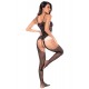 Bodystocking noir en résille style soubrette - Mapalé
