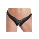 Tanga ouvert en satin avec perles - Cottelli