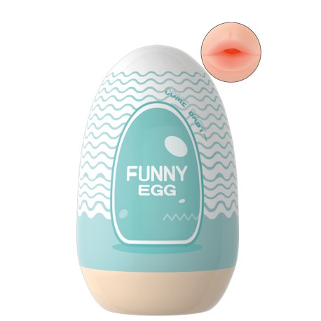 Gaine Masturbatrice Réutilisable FUNNY EGG – Design Réaliste Bouche