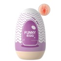 Gaine Masturbatrice Réutilisable FUNNY EGG – Design Réaliste Vagin lèvres charnus