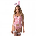 Bunny suit Costume Lapin 4 pcs rose