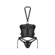 Alliane corset et string - Noirs