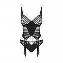 Lune Bellis corset et string - Noirs