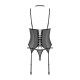 Donarella corset et string - Noir NP