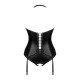Viranes corset et string - Noir