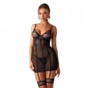 Nuites nuisette et string - Noirs