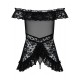 Flores babydoll - Noir