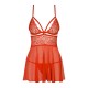 838-BAB-3 Babydoll - Rouge