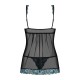 Amanta Babydoll - Noir et Turquoise
