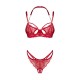 Matildea ensemble lingerie ouvert rouge