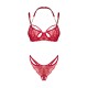 Matildea ensemble lingerie ouvert rouge