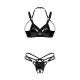 Keira Lise ensemble lingerie ouvert noir
