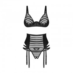 Lune Bellis ensemble ouvert 3 pièces - Noir