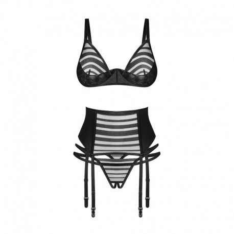 Lune Bellis ensemble ouvert 3 pièces - Noir