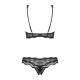 Luvae Ensemble ouvert 2 pcs - Noir