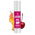 2 en 1 Lubrifiant et huile de massage cerise chauffant