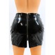 Jupe noire en simili cuir avec zip Lara - LSL6-S
