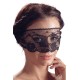 Masque pour les yeux en dentelle noire avec lien à nouer - Cottelli