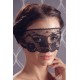 Masque pour les yeux en dentelle noire avec lien à nouer - Cottelli