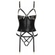 Corset porte-jarretelles et string assorti - Cottelli