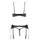 Soutien-gorge balconnet, porte-jarretelles string ouvert - Cottelli