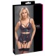 Guêpière porte-jarretelles et string assorti - Cottelli