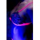 Ensemble lingerie 3 pièces bleu et rose brodé avec sequins – Mapalé