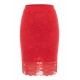 Jupe longue rouge Catalina - LSK2-LRED