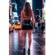 Jupe noire en simili cuir avec zip Lara - LSL6-S