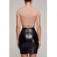 Jupe sexy longue noire wetlook Inaya - LSL4-LBLK