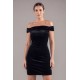 Robe velours noir Giulia - LDS2BLK