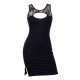 Robe noire Lora - LDC03BLK