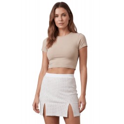 Jupe courte blanche Cassandra - LSL3-SWHT