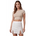 Jupe courte blanche Cassandra - LSL3-SWHT