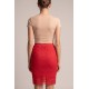 Jupe longue rouge Catalina - LSK2-LRED