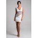 Robe blanche large décollectée Olivia - LDR4WHT