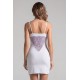 Robe décollectée blanche Emilia - LDR11WHT