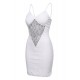 Robe décollectée blanche Emilia - LDR11WHT